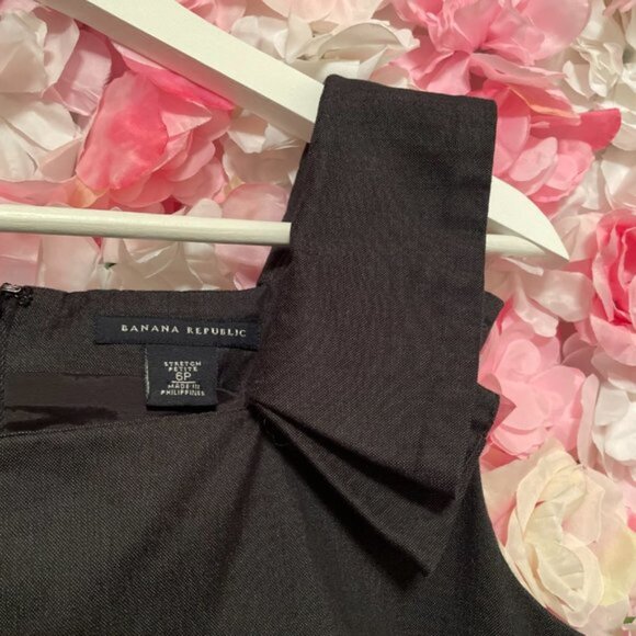 Banana Republic Dark Grey Sasha Sheath Dress Sz 6P - Picture 3 of 5